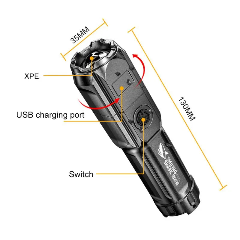 Lanterna led recarregável