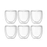 Copo para Café 80ml Parede Dupla Borossilicato Vidro HGBrasil