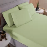 Jogo de Cama 3 Pçs 100% Algodão Percal 300 Fios HGBrasil - Imagem 4