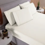 Jogo de Cama 3 Pçs 100% Algodão Percal 300 Fios HGBrasil - Imagem 3
