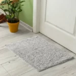 Tapete Banheiro Atoalhado Algodão Macio Lavável 60x40 Piso - Imagem 4