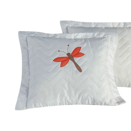 Libélula Capa de Almofada Hipercal 600 Fios 45x45cm | Par