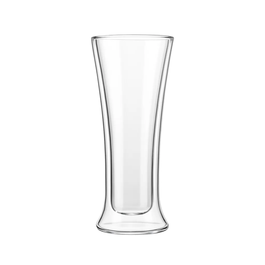 Copo Vidro 300ml Parede Dupla Borossilicato Transparente – HGBrasil