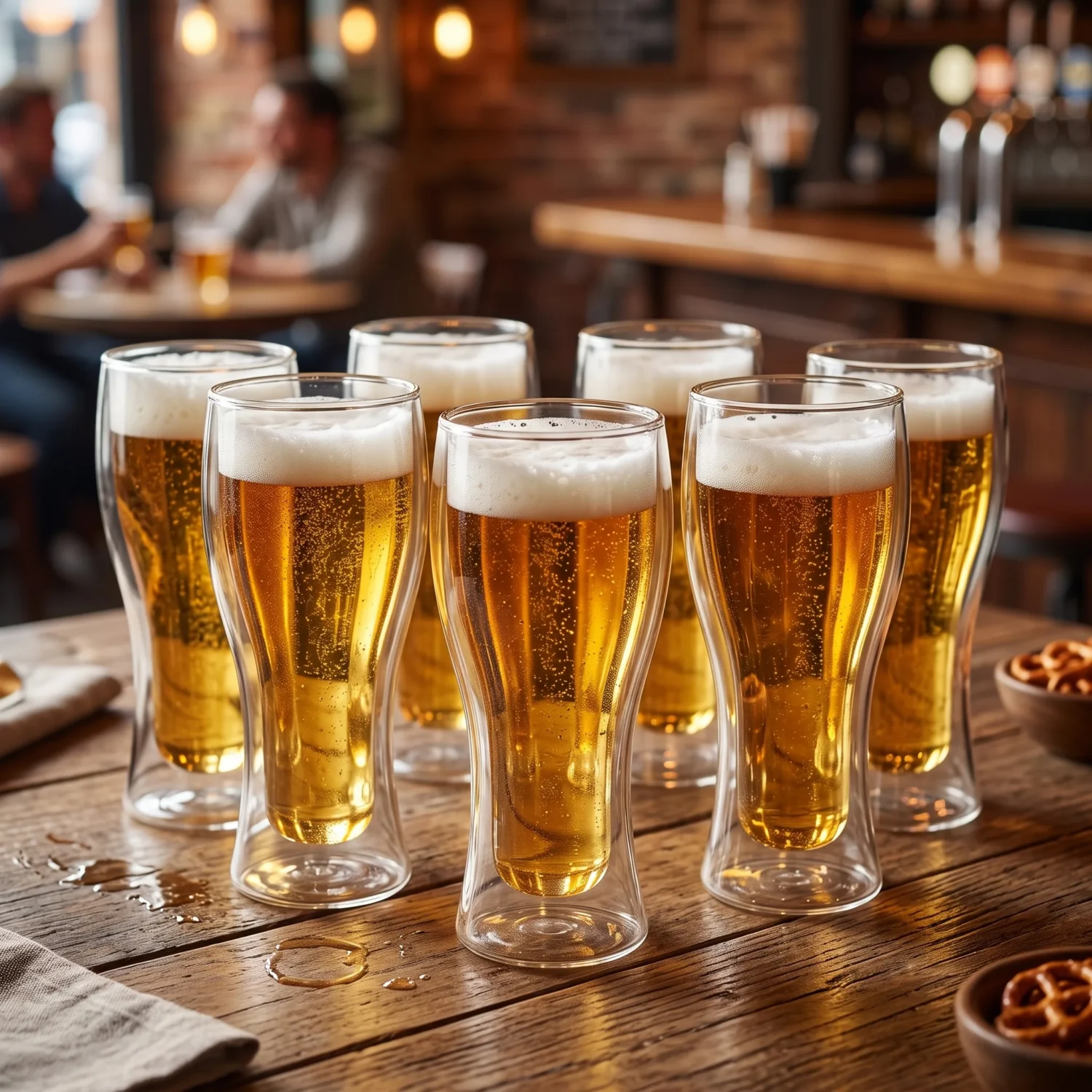 Copo Chopp 500ml Vidro Parede Dupla Borossilicato | HGBrasil