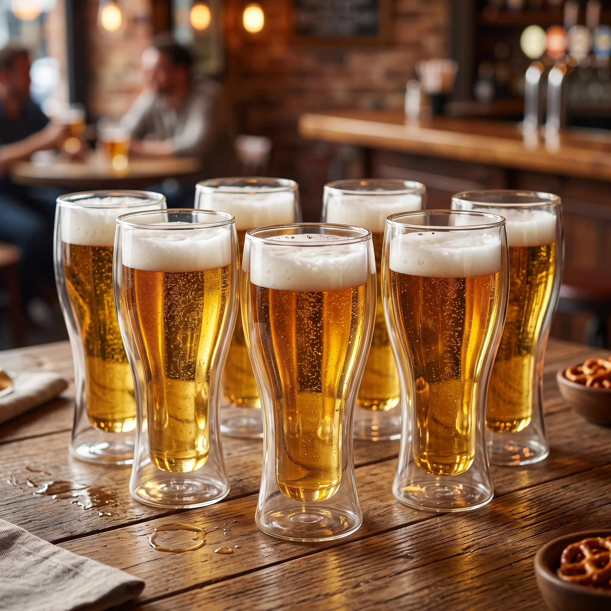 Copo Chopp 500ml Vidro Parede Dupla Borossilicato | HGBrasil