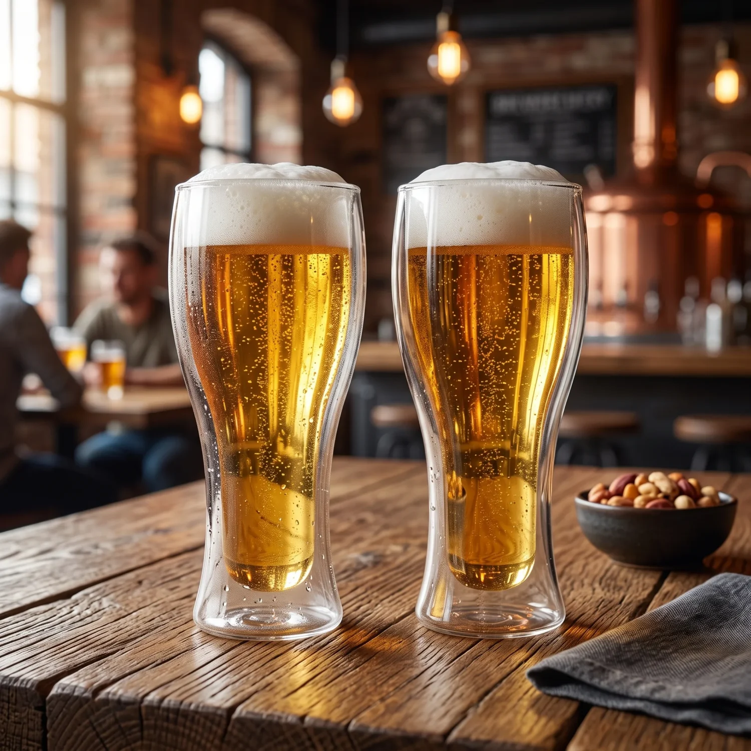 Copo Chopp 500ml Vidro Parede Dupla Borossilicato | HGBrasil